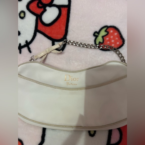 Dior Parfume Vintage Metallic Gold White Sling Mini Bag! - Picture 3 of 6